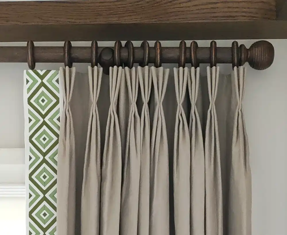 The Town decorative drapery rod with rings
