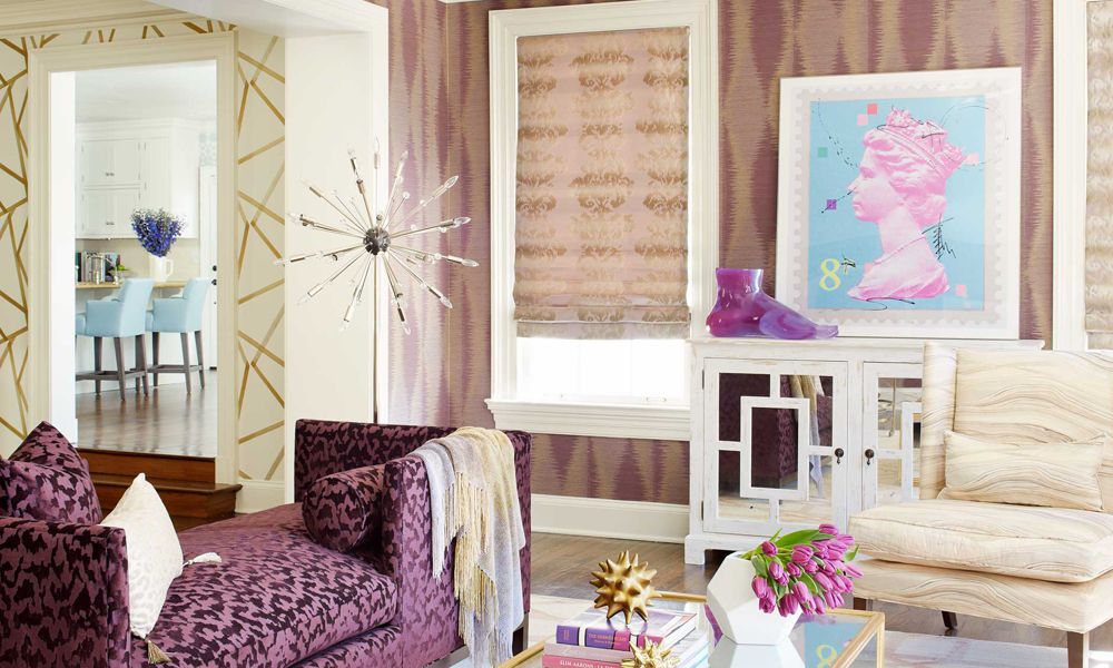Pleated custom drapery