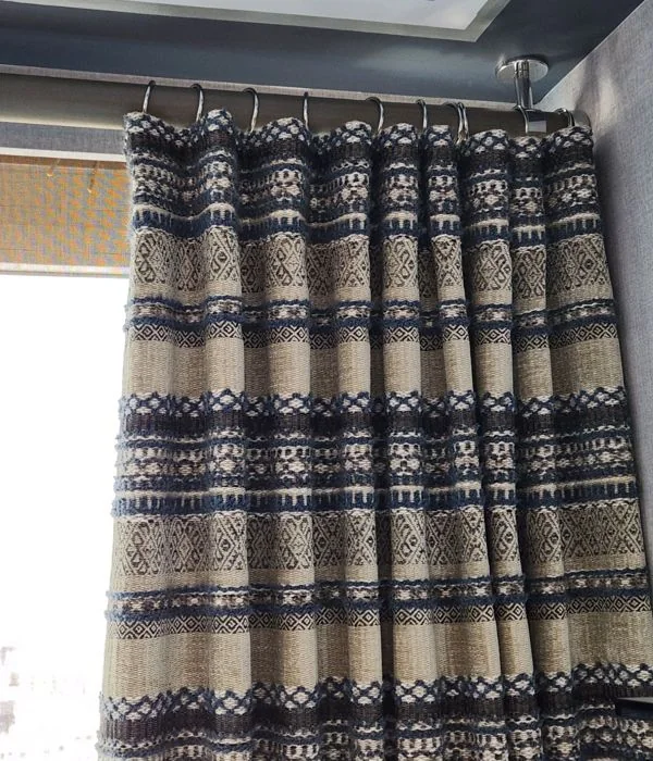 Pinch-pleat drapery