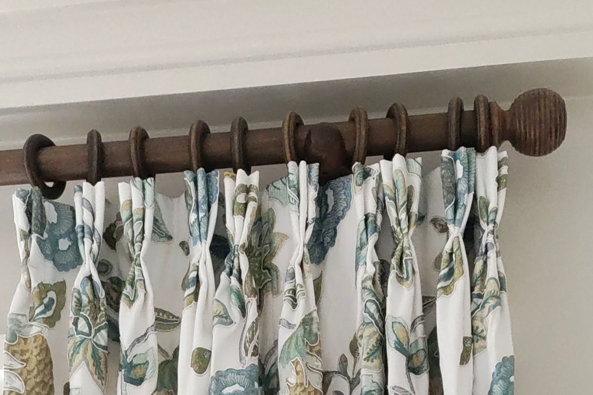 The Town drapery hardware installation detail